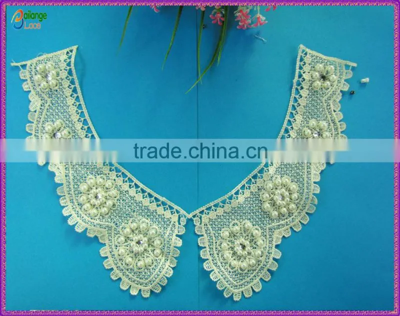 Dresses guipure lace Textile Embroidered machine embroidery lace collar for garment