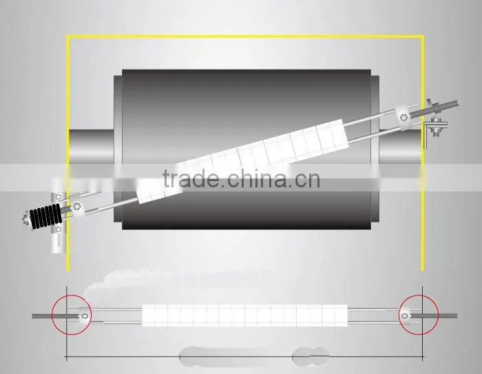 New-Style High Wear Resistant Ceramic Conveyor Belt Cleaner