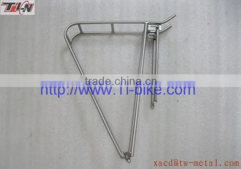 XACD design high quality bike rear rack customed bike luggage rack capacity 25ke titanium bicycle rear rack