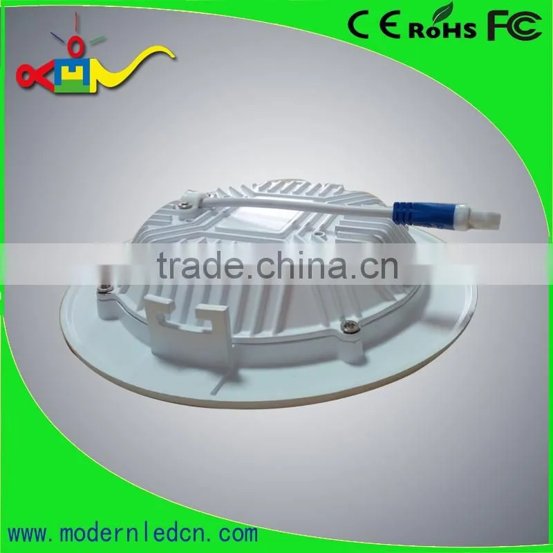 100lm per watt Direct emitting round led panel light ra 80 pf 0.95