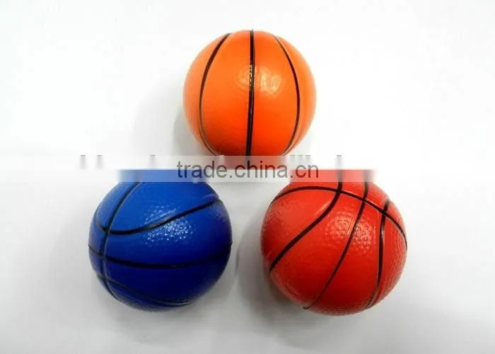 High quality children toy Soft anti stress ball,white Basketball PU foam Ball