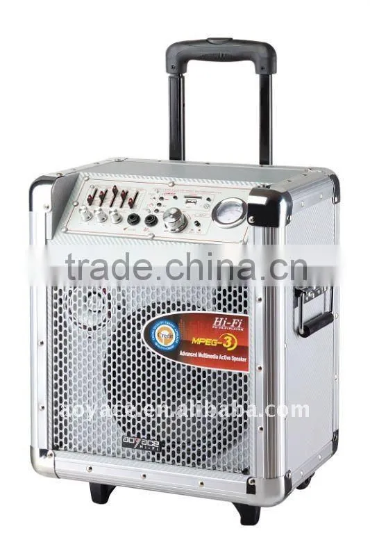 big portable rechargeable portable stereo speaker with usb/sd