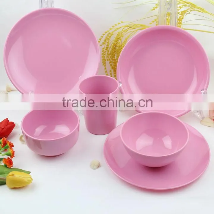 food grade melamine colorful dinner set