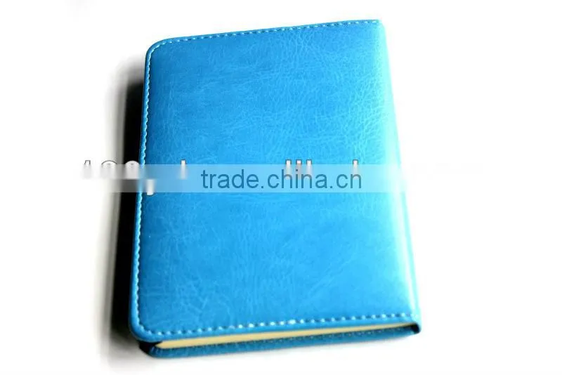 Customer soft leather paper school notebooks sets for embossing