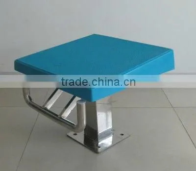 Fiberglass olympic swim pool starting block