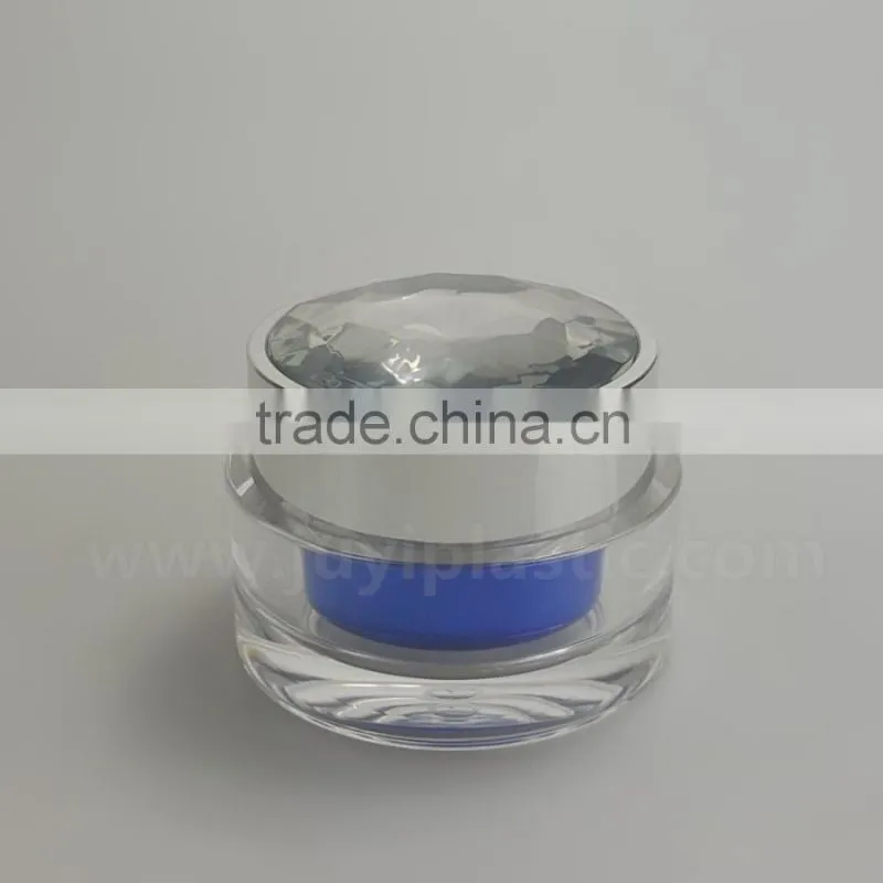 Acrylic plastic type and skin care cream use double wall lotion pump cosmeitc bottles