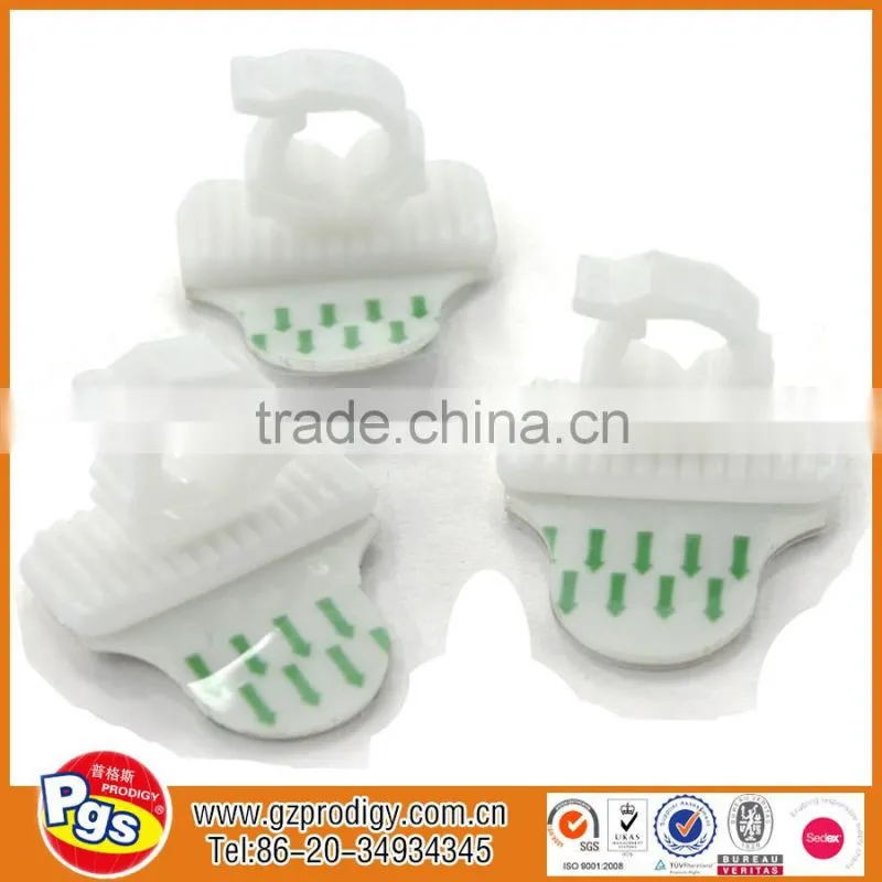 hot selling plastic resuable adhesive wall pen clip wall cable clip