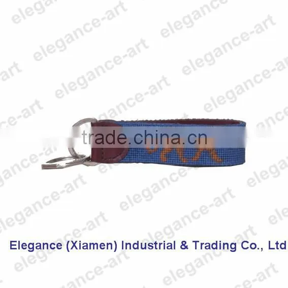 Promotion Custom Gifts High Quality Of Needlepoint Key Chain