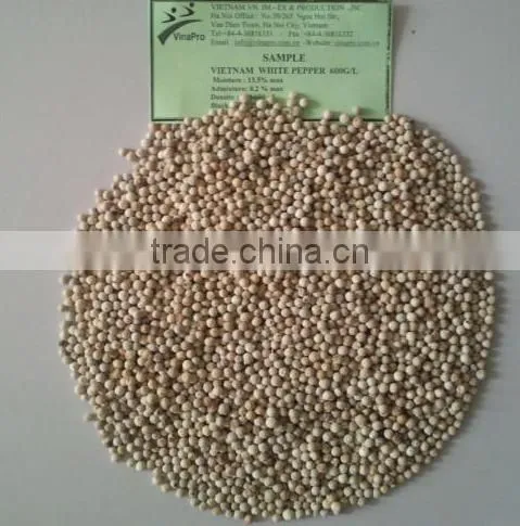 VIETNAM WHITE PEPPER 600 G/L; 630 G/L