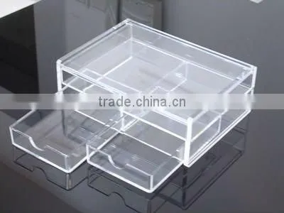 eco-friendly clear acrylic storage box/organiser