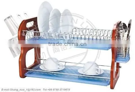 2 tier Kitchen Dish rack with plastic tray