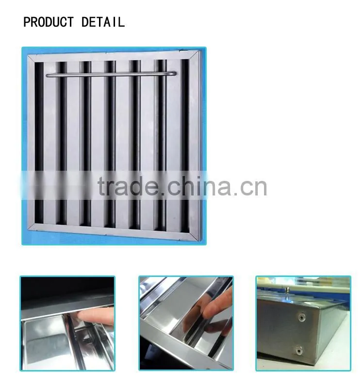 Cooking Fume Extractor, range hood commercial grease filter