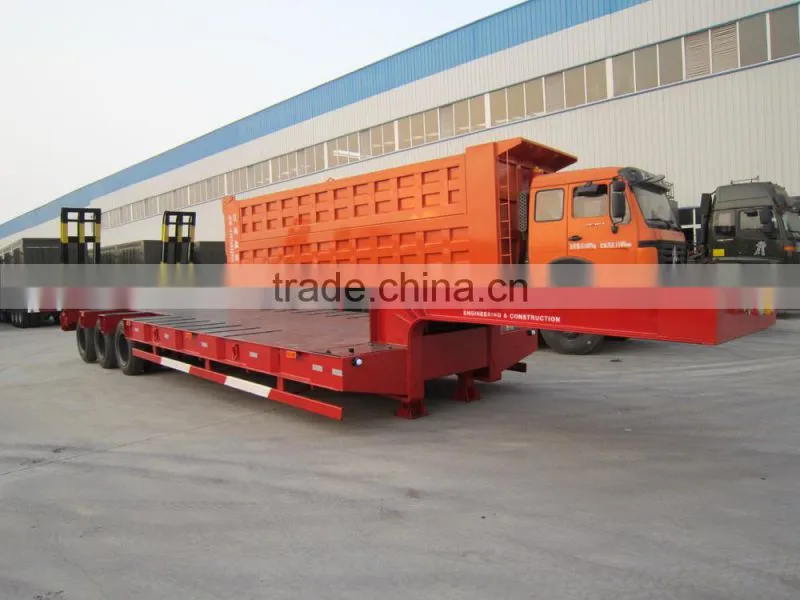 60 Tons 3 Axle Semi-Trailer Lowbed Trailer for sale
