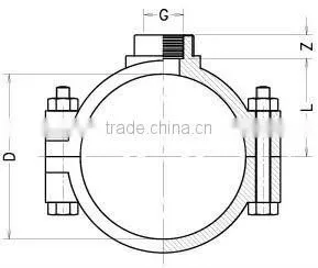 Ferrule Clamp Saddle with Tapping Ferrule/Ferrule/pp saddle/Ferrule Clamp