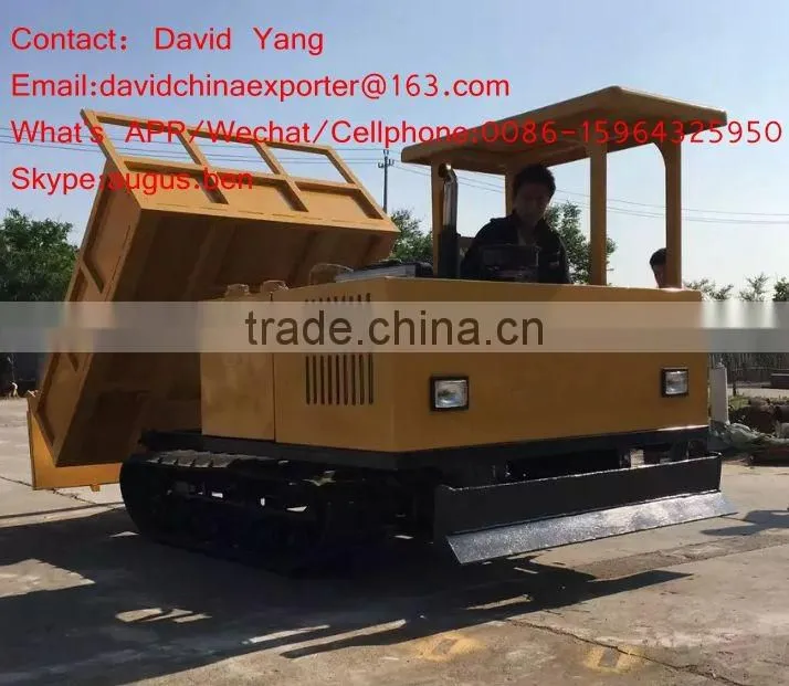 palm full rubber crawler dumper