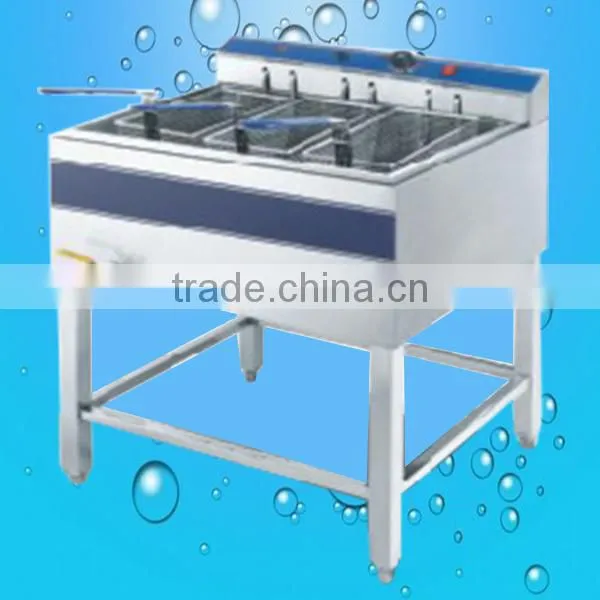 Hot sale 1-tank 3-basket fried chicken, potato chips Fryer(ZQ-86)