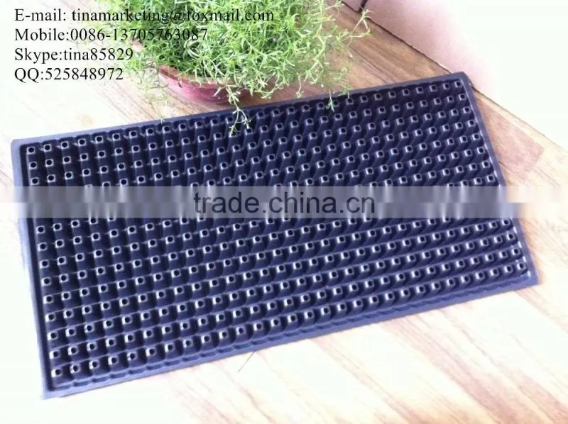 406 Cell Black PS Material Plastic Nursery Seed Germination Tray /Plant Seedling Tray