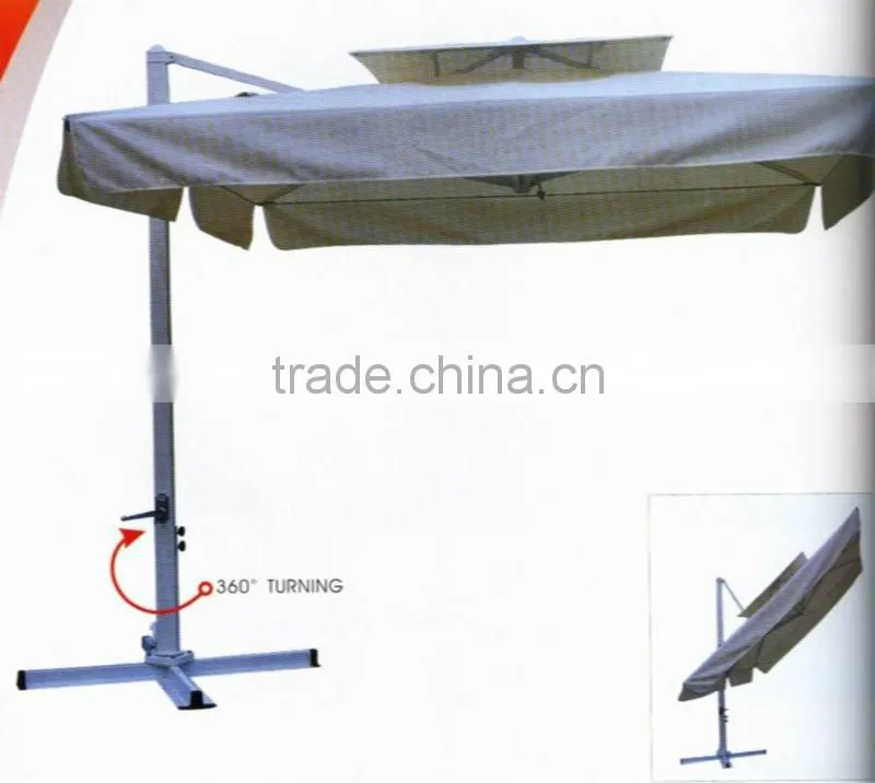 white aluminum hanging umbrella 11315
