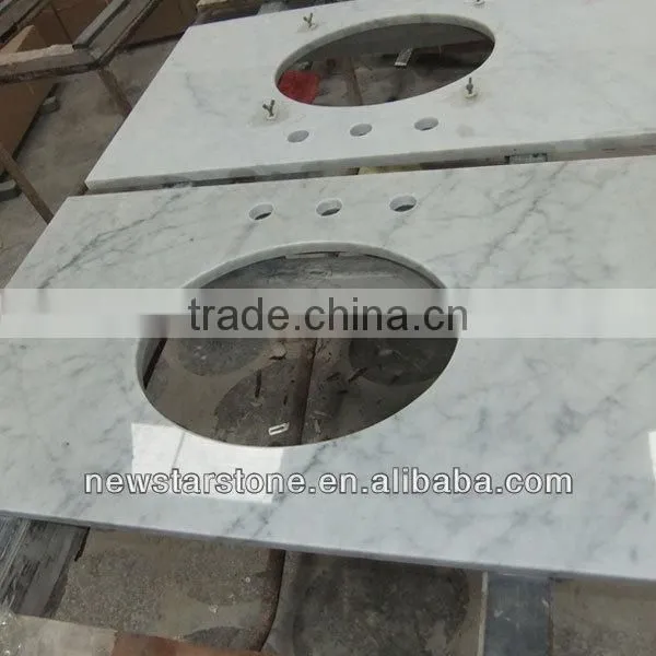 Newstar bianco carrara marble vanity top