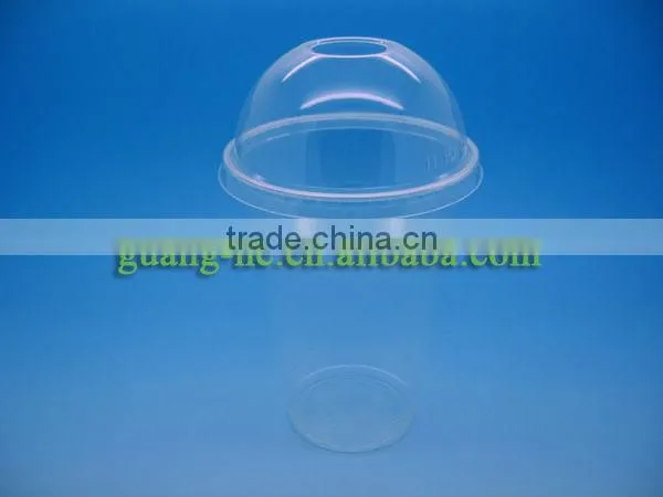 PLA Cold drinking clear plastic Cup/ biodegradable ice cream cups