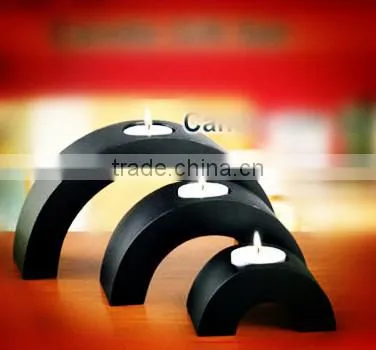 2015 new arrive art mind decorative wood craved 9 candle holders