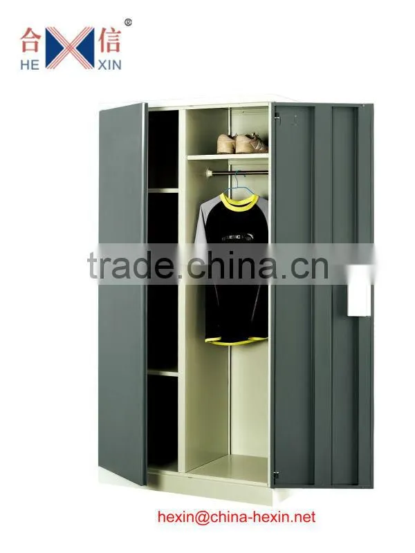 2 door hanger metal storage clothes cabinet