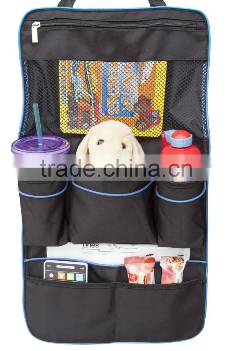 Backseat Car Organzier Auto Seat Back Cover Protector and Storage Bag