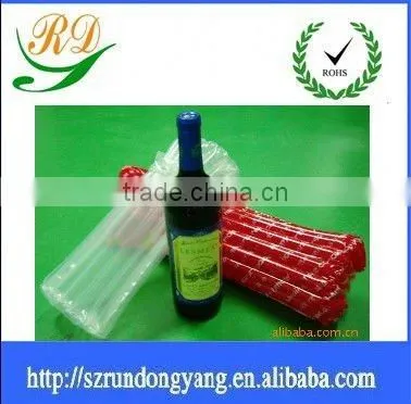 clear wine air bubble plastic bag