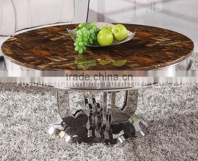 fashionable round coffee table living room furniture