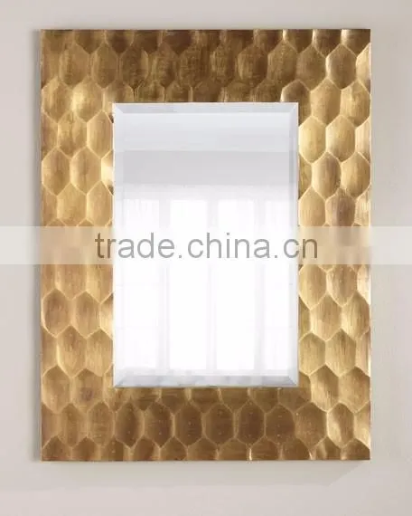 nickle plated aluminium metal wall mirror