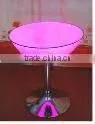 Glowing portable round table for bar