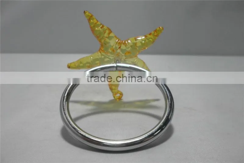 China Wholesale Acrylic Clear starfish Napkin Ring Wedding decor