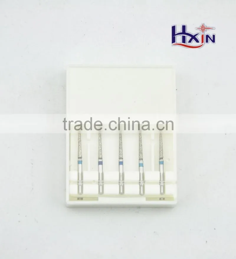 Mini stainless steel body electroplated diamond burrs for dental