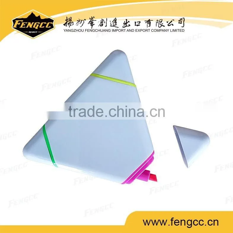 Advertising Triangular Highlighter Pen,colorful ink highter