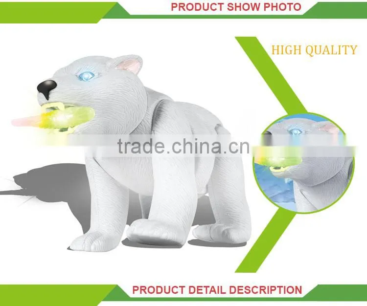 Laster b/o musical cartoon toys set electric mini plastic bear