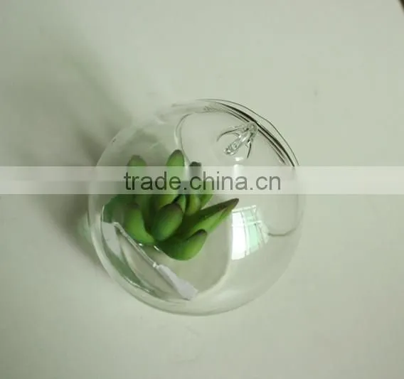 Hanging succulents mini plants artificial glass potted plants