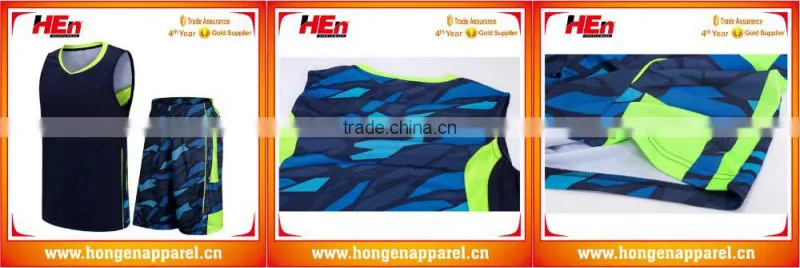Hongen apparel training Sublimated best custom basketball jersey uniform design