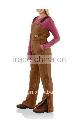 Women Work Uniforms / Sandstone Duck Bid & Braces Overall