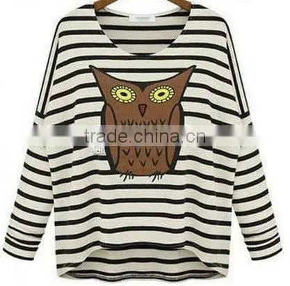the latest fashion girl t-shirt with animal prints
