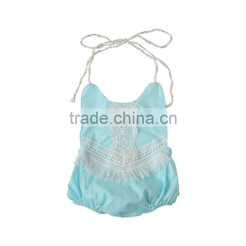 2017Boutique baby romper fashion summer new design comfortable infant and toddler clothing Fringing cute String Romper