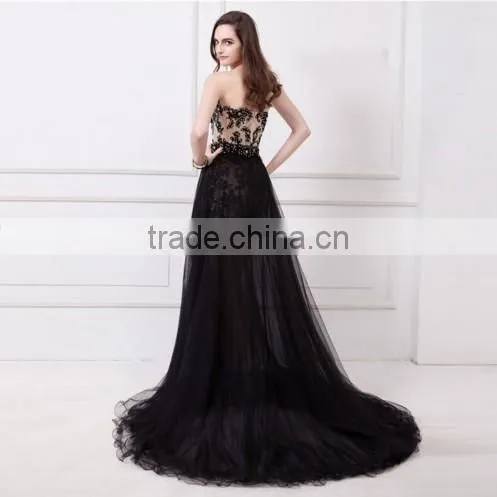 latest fashion design formal sexy dress for mature woman