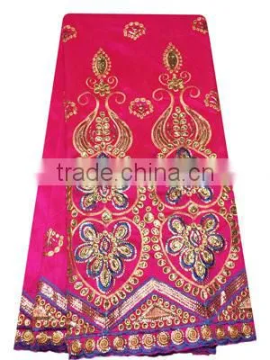 2017 Hot Wedding Dress Lace Indian Raw Silk George Lace Fabric GP0060