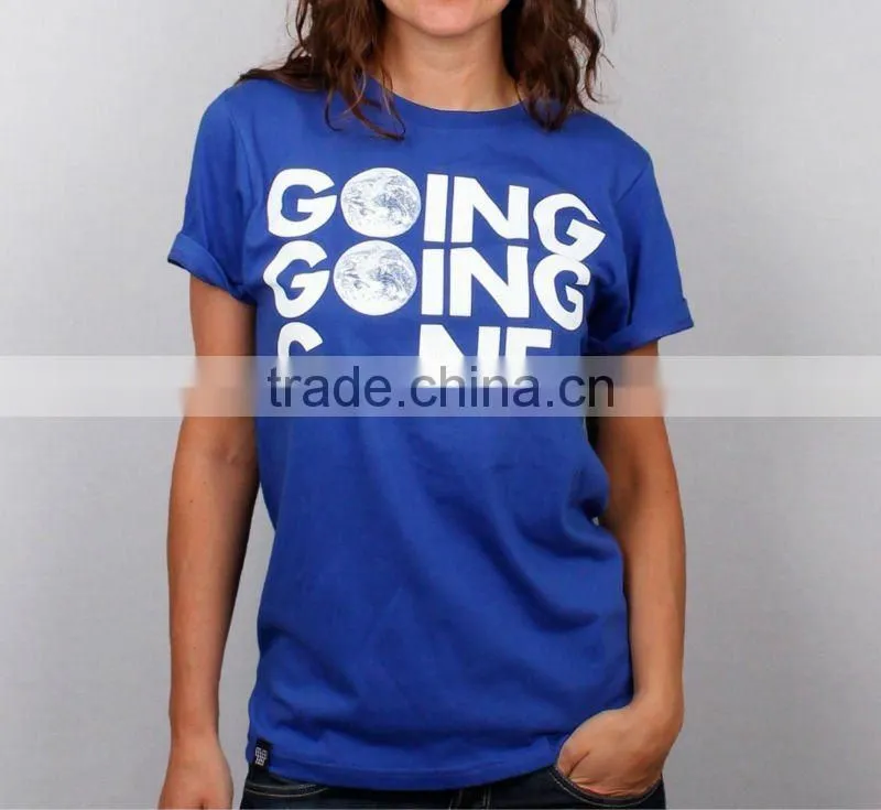 WOMEN ROUND NECK T SHIRT WITH CUSTOM PRINT