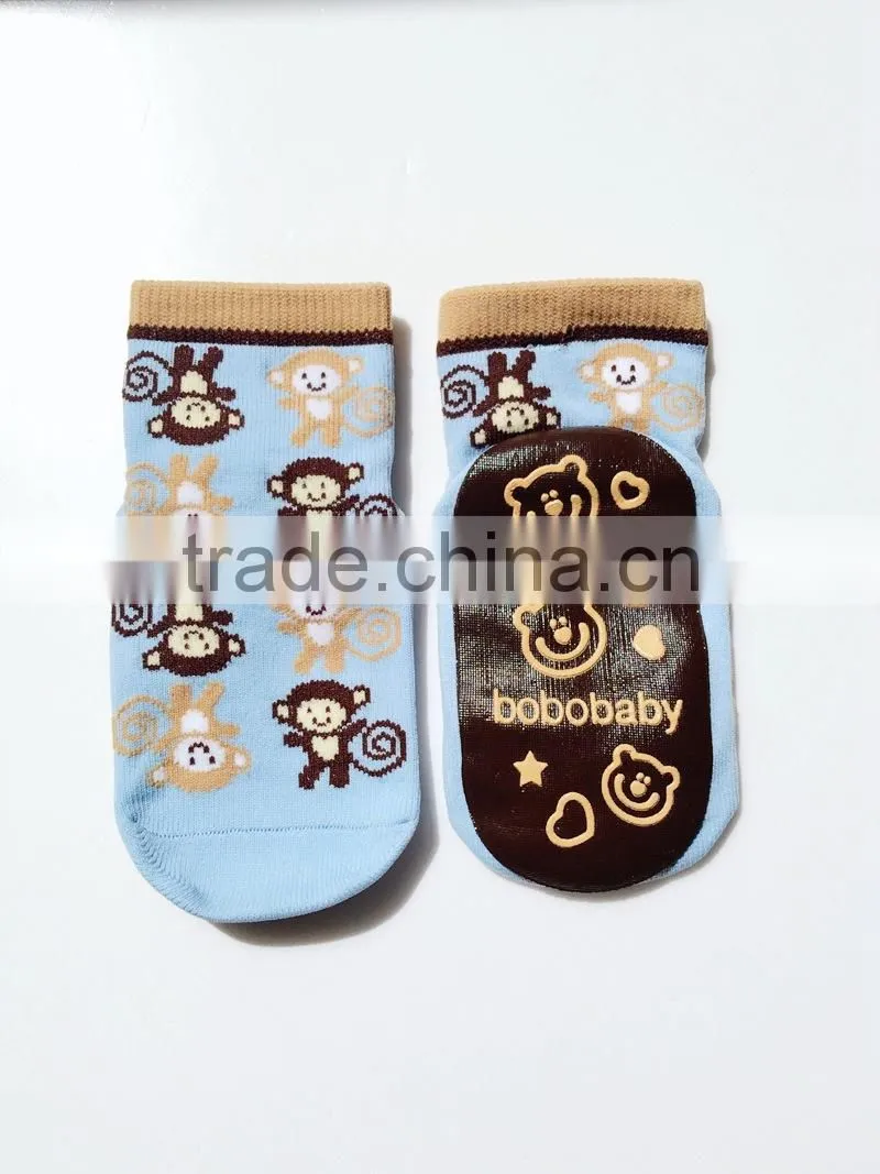 Cartoon Tube Baby Floor Shoes Newborn Anti Slip kids Rubber Soles Baby Socks
