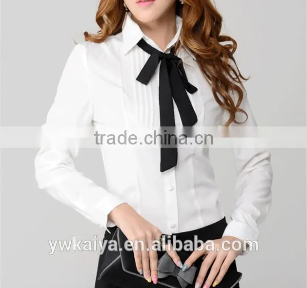 white shirts ofr women's professional fashion shirts slim fit lady blouses
