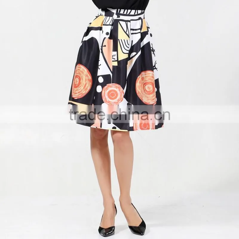 new fashion school girl mini skirt rubber korean printed skirts