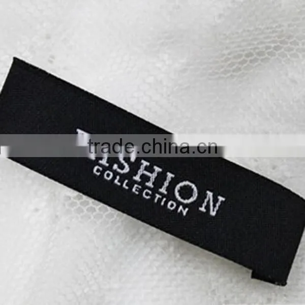 free logo cotton/polyester yarns custom fabric label