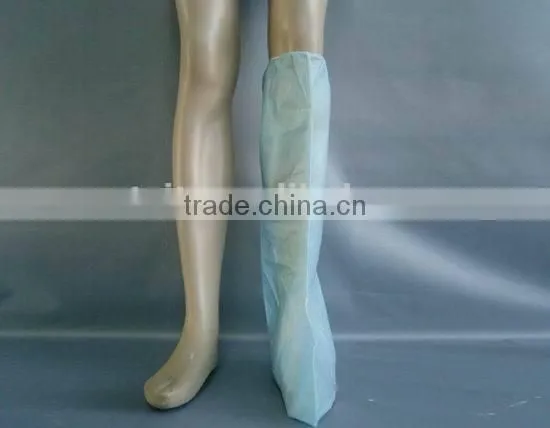 Disposable boot cover with elastic