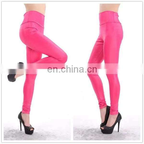 2016 Spring New Style Multi Colors Elastic Leather Leggings IN STOCK
