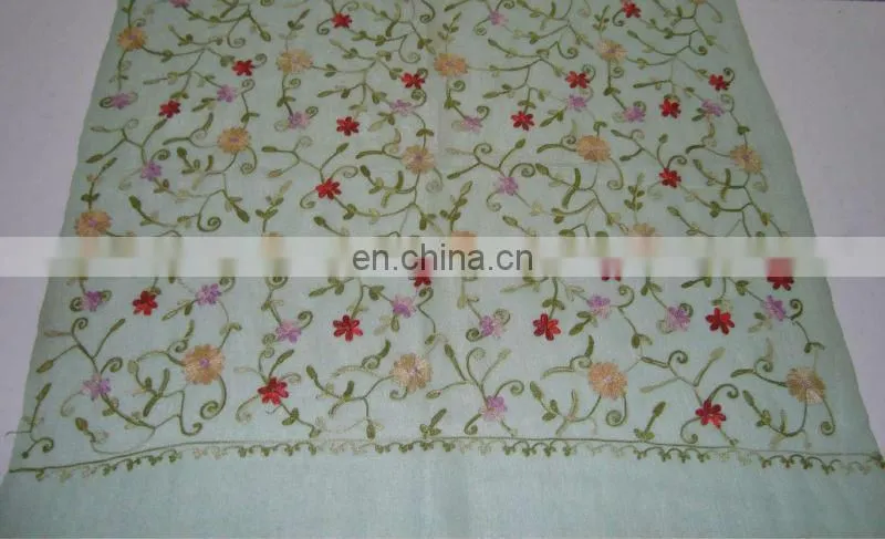 Pashminas wool shwals with Embroidered